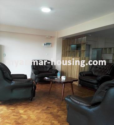 Myanmar real estate - for rent property - No.3622 - Highly decorated room for rent in Yankin Township. - View of the Living room