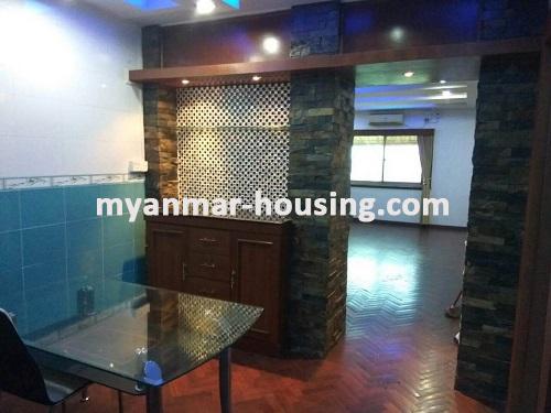 ミャンマー不動産 - 賃貸物件 - No.3643 - Condo room for rent in Shwe Chan Thar Condo, Tarmway! - Dinning room