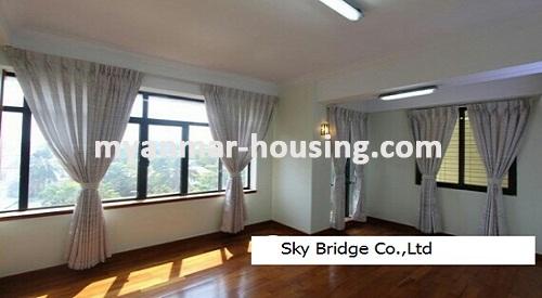 Myanmar real estate - for rent property - No.3647 - Condominium room for rent in Yankin Township - View of the Living room