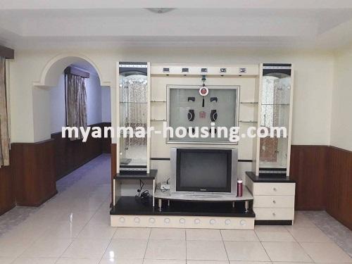 Myanmar real estate - for rent property - No.3654 -  Well decorated room for rent in Dana Hlaing Tower, Sanchaung Township. - View of the Living room