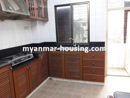 Myanmar real estate - for rent property - No.3654 -  Well decorated room for rent in Dana Hlaing Tower, Sanchaung Township. - View of the Kitchen room