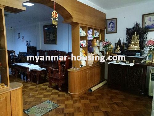 Myanmar real estate - for rent property - No.3656 - Good room for rent in Tarmway Township.  - View of the living room