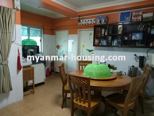 Myanmar real estate - for rent property - No.3656 - Good room for rent in Tarmway Township.  - View of Dining room