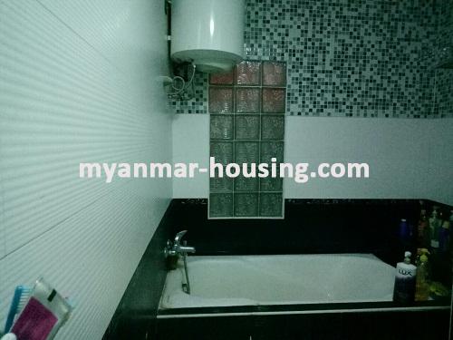 Myanmar real estate - for rent property - No.3656 - Good room for rent in Tarmway Township.  - View of Toilet and Bathroom