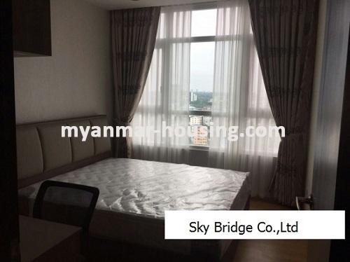 Myanmar real estate - for rent property - No.3662 - Higher room for rent in G.E.M.S Condo, Hlaing! - bedroom 