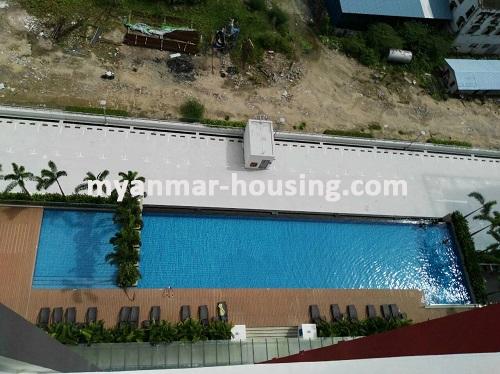 Myanmar real estate - for rent property - No.3662 - Higher room for rent in G.E.M.S Condo, Hlaing! - swimming pool