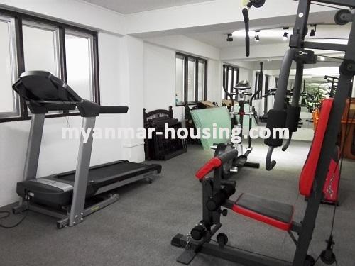 ミャンマー不動産 - 賃貸物件 - No.3669 - Condo room for rent in Kamaryut Township - View of the Gym room