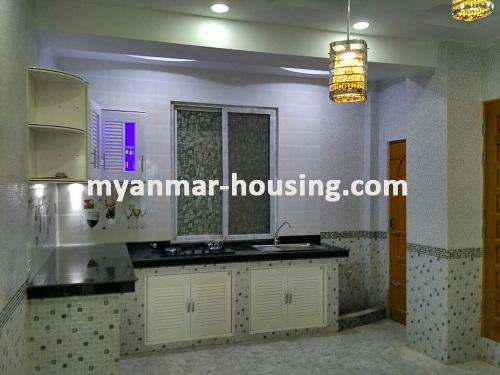 Myanmar real estate - for rent property - No.3673 - Good for office and Residential in Kyaukdadar Township. - View of the Kitchen room