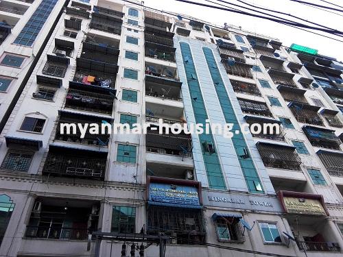 Myanmar real estate - for rent property - No.3677 - Condo room for rent is available now in Kyaukdadar Township - View of the building