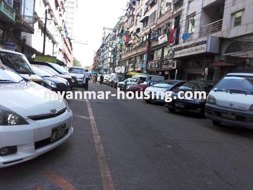 Myanmar real estate - for rent property - No.3677 - Condo room for rent is available now in Kyaukdadar Township - View of the road