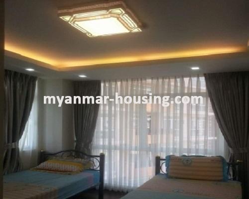 ミャンマー不動産 - 賃貸物件 - No.3687 -   A Condominium apartment for rent in Star City. - View of the Bed room