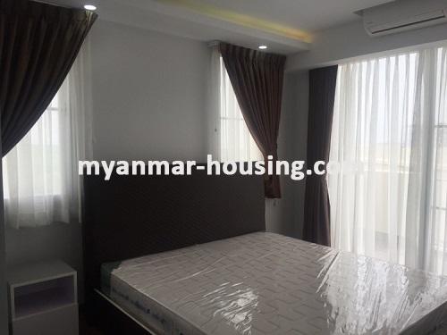 ミャンマー不動産 - 賃貸物件 - No.3690 - River view and pool view condo room in Star City, Thanlyin! - master bedroom