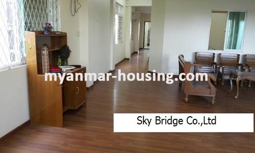 Myanmar real estate - for rent property - No.3719 - Condo for rent, in Winsor Estate Condo, Sanchaung! - living room