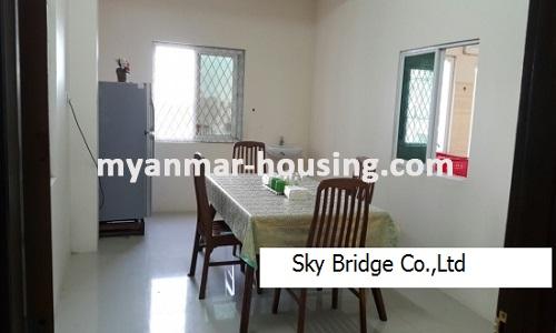 Myanmar real estate - for rent property - No.3719 - Condo for rent, in Winsor Estate Condo, Sanchaung! - dining area