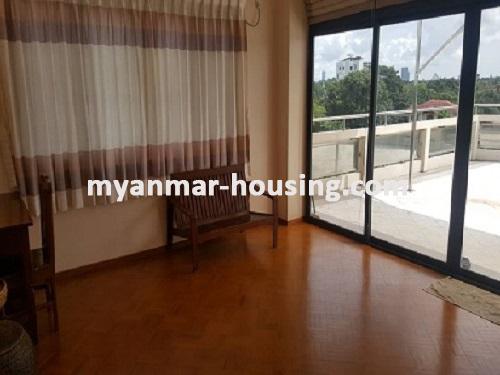 Myanmar real estate - for rent property - No.3744 - A Condo room for rent near 9 Mile, Myangone Towship. - View of the Living room