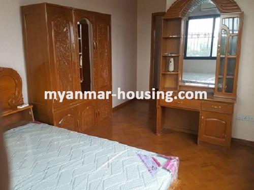 Myanmar real estate - for rent property - No.3744 - A Condo room for rent near 9 Mile, Myangone Towship. - View of the bed room