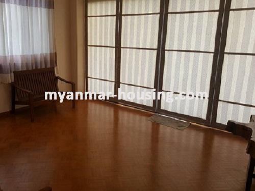 Myanmar real estate - for rent property - No.3744 - A Condo room for rent near 9 Mile, Myangone Towship. - View of the living room