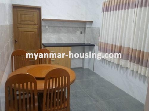 Myanmar real estate - for rent property - No.3744 - A Condo room for rent near 9 Mile, Myangone Towship. - View of the dinning room