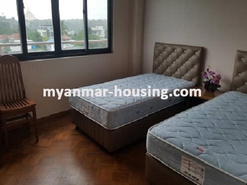 Myanmar real estate - for rent property - No.3744 - A Condo room for rent near 9 Mile, Myangone Towship. - View of the bed room