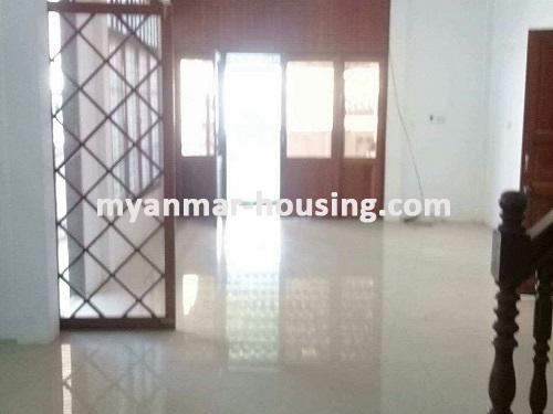 Myanmar real estate - for rent property - No.3745 - A two storey landed house for rent in Masoeyeing Kuang street, Mayangone Township. - View of the living room