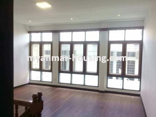 Myanmar real estate - for rent property - No.3745 - A two storey landed house for rent in Masoeyeing Kuang street, Mayangone Township. - View of the living room