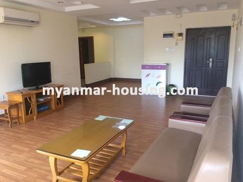 ミャンマー不動産 - 賃貸物件 - No.3764 - Good room for rent in Myay Nu Street, Sanchaung Township. - View of the living room