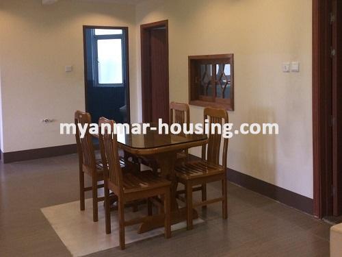 ミャンマー不動産 - 賃貸物件 - No.3764 - Good room for rent in Myay Nu Street, Sanchaung Township. - View of the dinning room