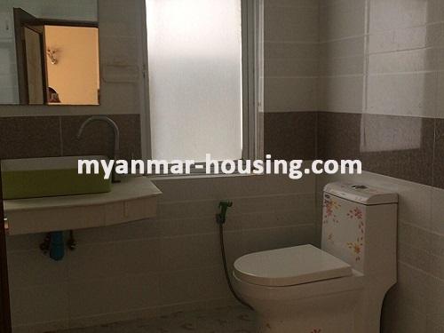 ミャンマー不動産 - 賃貸物件 - No.3764 - Good room for rent in Myay Nu Street, Sanchaung Township. - View of the bathroom