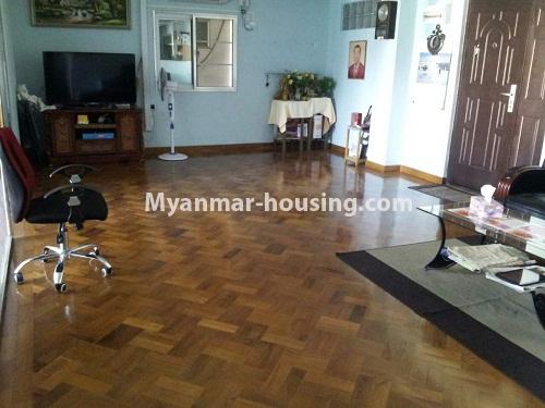 ミャンマー不動産 - 賃貸物件 - No.3783 - Good room for rent in Mya Yaik Condo. - View of the living room