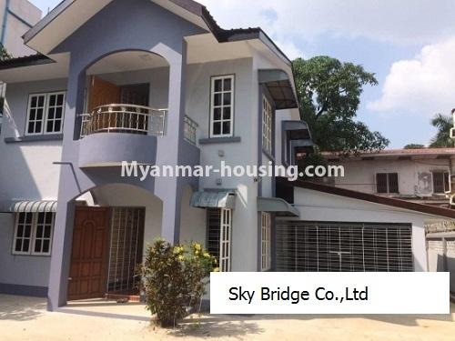 ミャンマー不動産 - 賃貸物件 - No.3786 - A Two Storey Landed house for rent in Hlaing Township. - View of the Building