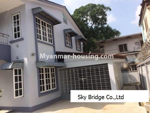 ミャンマー不動産 - 賃貸物件 - No.3786 - A Two Storey Landed house for rent in Hlaing Township. - View of the building