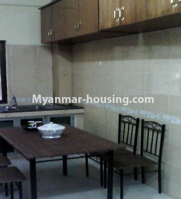 ミャンマー不動産 - 賃貸物件 - No.3795 - A Condo room with reasonable price for rent in Tarmway Township. - View of the dinning room