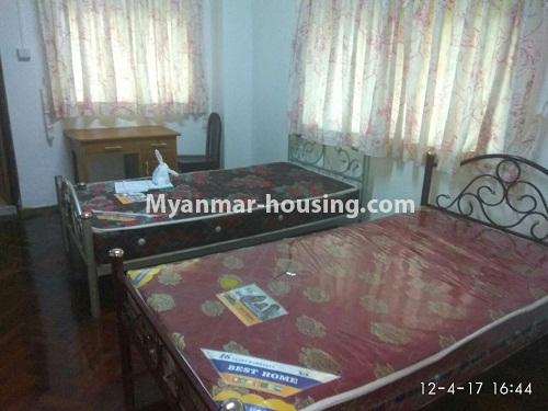 ミャンマー不動産 - 賃貸物件 - No.3796 - Good room for rent in Shwe Chan Thar Condo in Tarmway Township. -  View of the bed room