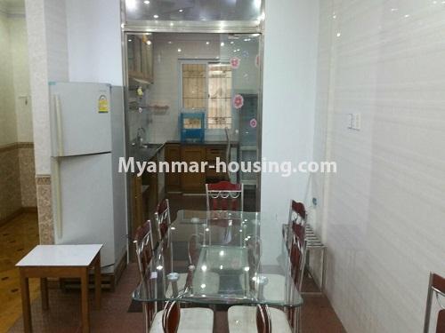 ミャンマー不動産 - 賃貸物件 - No.3797 - Good room for rent in Shwe Chan Thar Condo in Tarmway Township - View of the Dinning room