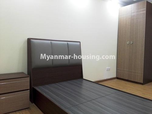 ミャンマー不動産 - 賃貸物件 - No.3798 - Standard room for rent in Pyay Garden Condo. - View of the single bed room