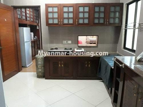 ミャンマー不動産 - 賃貸物件 - No.3802 - Good room for rent in Shwe Chan Thar Condo in Tarmway Township - View of the Kitchen room