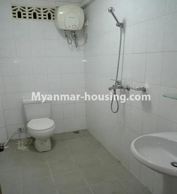 Myanmar real estate - for rent property - No.3804 - Condo room for rent in Sanchaung Township. - View of the Toilet and Bathroom