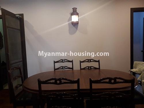 Myanmar real estate - for rent property - No.3818 - Well decorated  room for rent in Jewel Condo. - View of the Dinning room