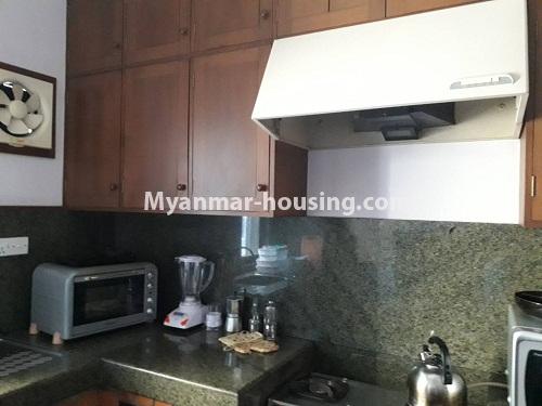 Myanmar real estate - for rent property - No.3818 - Well decorated  room for rent in Jewel Condo. - View of Kitchen room