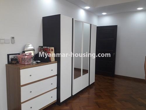 Myanmar real estate - for rent property - No.3819 - Standard decorated room for rent in Diamond Crown Condo. - View of the bed room