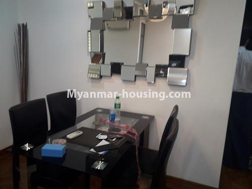 Myanmar real estate - for rent property - No.3819 - Standard decorated room for rent in Diamond Crown Condo. - View of Dinning room