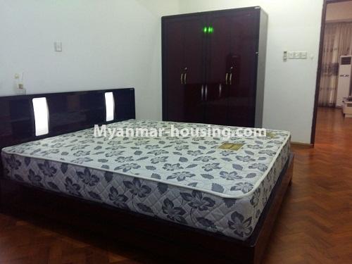 Myanmar real estate - for rent property - No.3821 - Standard decorated room for rent in Yaw Min Gyi Condo - View of the Bed room