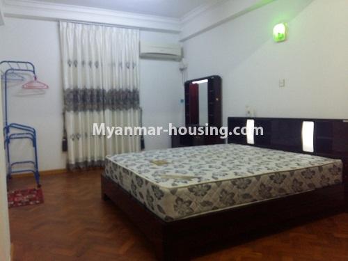 Myanmar real estate - for rent property - No.3821 - Standard decorated room for rent in Yaw Min Gyi Condo - View of the Bed room