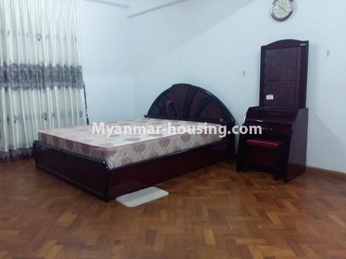 Myanmar real estate - for rent property - No.3821 - Standard decorated room for rent in Yaw Min Gyi Condo - View of the bed room