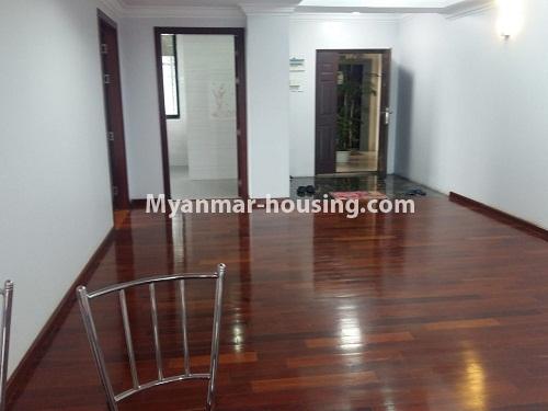 Myanmar real estate - for rent property - No.3822 - Standard decorated room for rent in New Excel Condo. - View of the Living room