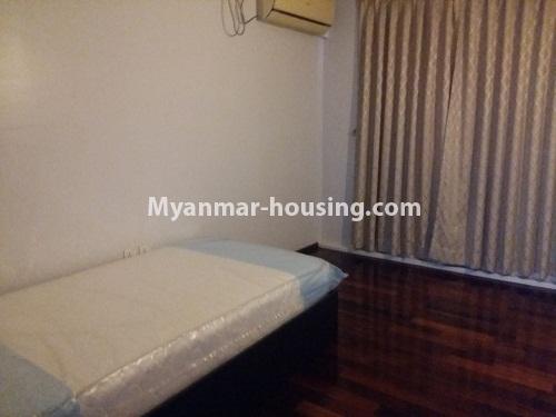 Myanmar real estate - for rent property - No.3822 - Standard decorated room for rent in New Excel Condo. - View of the Bed room