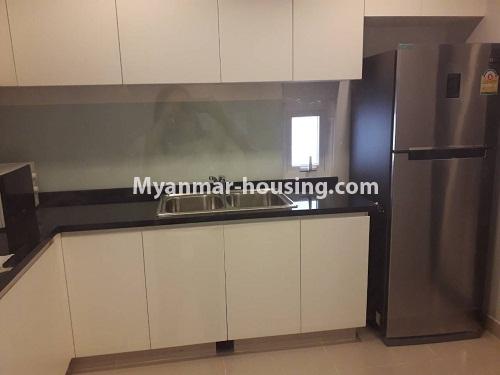 Myanmar real estate - for rent property - No.3829 - Excellent room for rent in G.E.M.S Condo. - View of Kitchen room