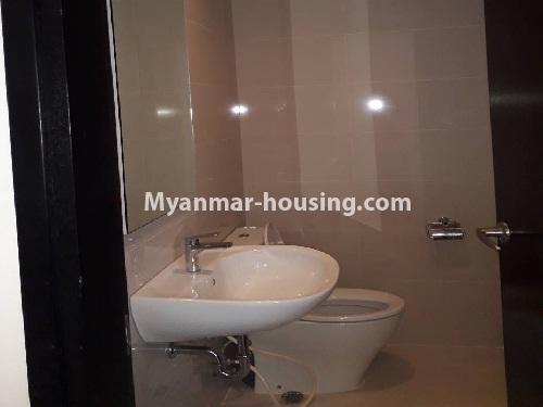 Myanmar real estate - for rent property - No.3829 - Excellent room for rent in G.E.M.S Condo. - View of the bathroom