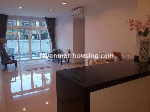 Myanmar real estate - for rent property - No.3830 - Well decorated room for rent in G.E.M.S Condo. - View of the living room