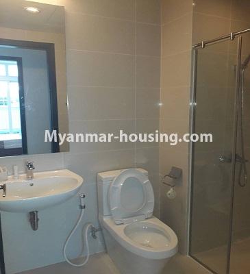 ミャンマー不動産 - 賃貸物件 - No.3831 - A Standard room for rent in G.E.M.S Condo. - View of Toilet